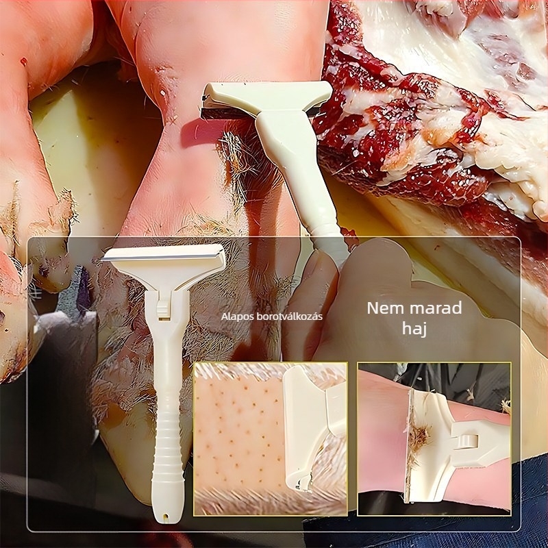 Pig Hair Scraper Special Knife — Speciális kés disznó szőrének eltávolítására — műanyag, modern minimalista stílus, logó nyomtatás