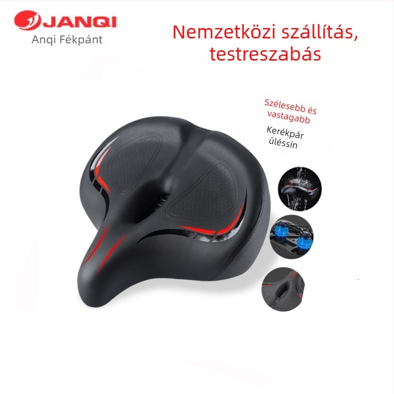 Kerékpárnyereg JANQI Anqi AQ-8029-4 gömbölyű párna, nagy sűrűségű hab, kompatibilis standard kerékpárokkal
