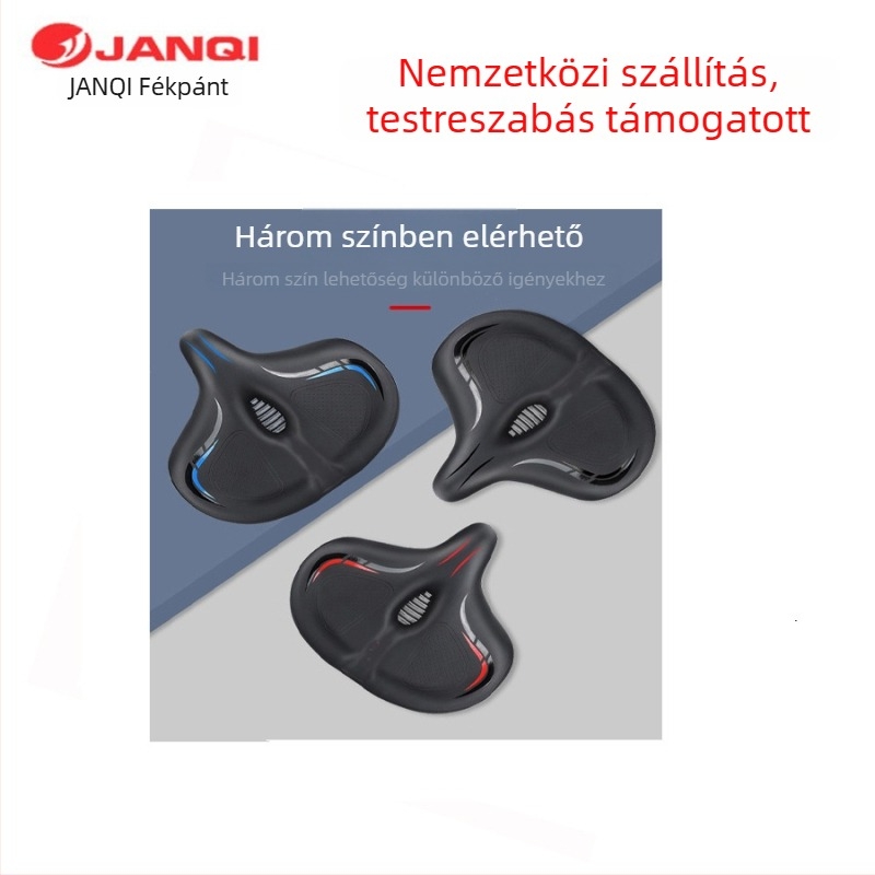 Kerékpárnyereg JANQI Anqi AQ-8029-4 gömbölyű párna, nagy sűrűségű hab, kompatibilis standard kerékpárokkal