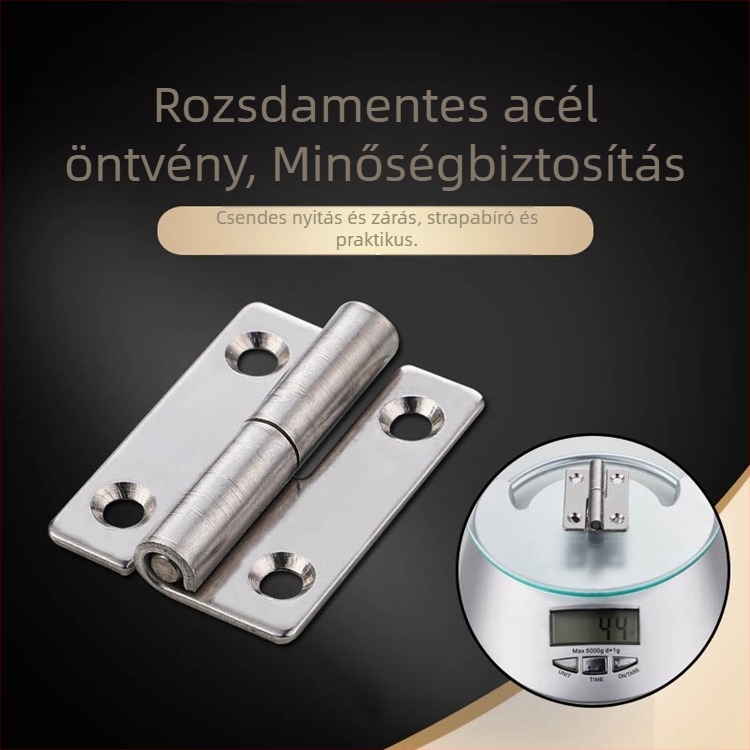 5036 – 304 rozsdamentes acélból készült leválasztható ipari pánt elektromos dobozokhoz — Típus: Release, Felületkezelés: polírozott és rezgő, Modern minimalista stílus