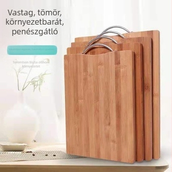Bambusz vágódeszkák különböző méretekben, konyhai használatra, téglalap alakú