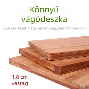 Bambusz vágódeszkák különböző méretekben, konyhai használatra, téglalap alakú