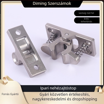 Ipari nehéz ajtóstop cinkötvözetből, galvanizált felülettel, falra szerelhető, kézi működtetés