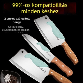 Szilikon kés hátvéd — hal formájú késvédő, ABS anyag (Anyag: ABS; Stílus: Egyszerű; Forma: Hal alakú)