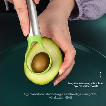 Multifunkcionális gyümölcs kés avocado és sárkánygyümölcs szeletelő: avokádó magtalanítás, dragon fruit szeletelés és hámozás; rozsdamentes acél 20213; eredet Yangjiang; modern és minimalist stílus; 2024-ben debütált