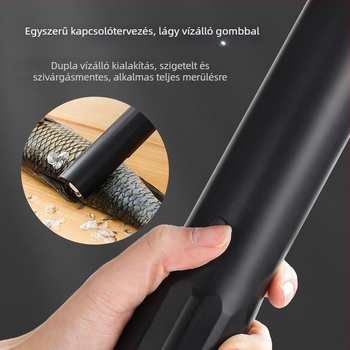 Vezeték nélküli elektromos hal pikkely eltávolító, rozsdamentes acél, testreszabható töltőkábel, konyhai gadget