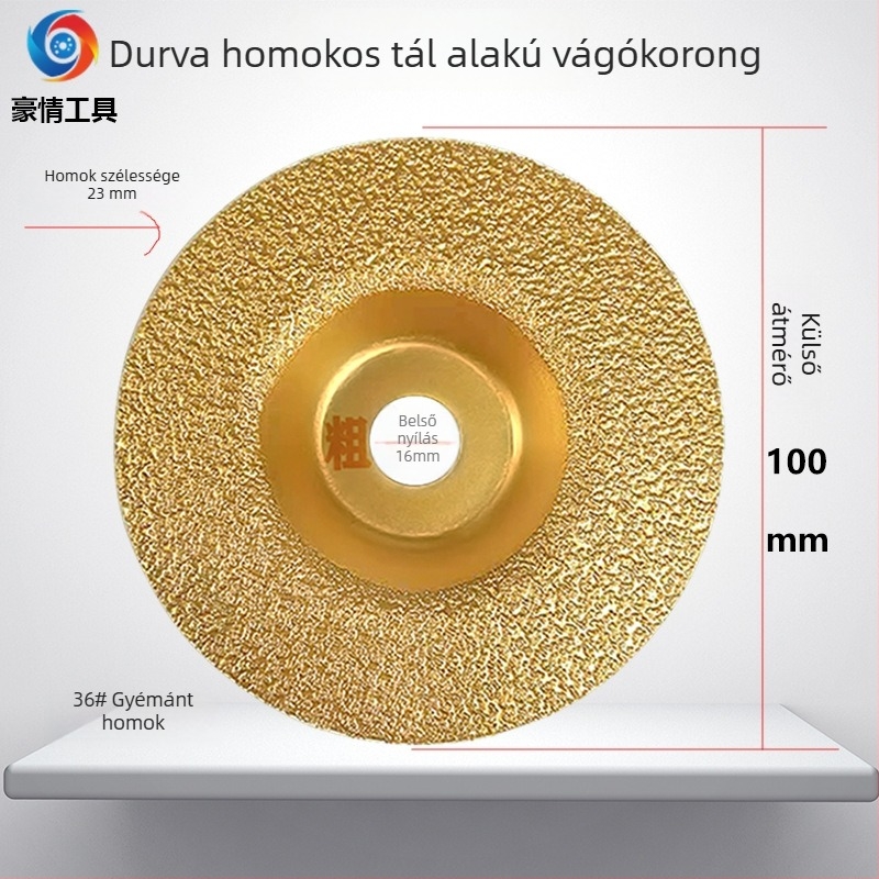 Gyémánt csiszolókorong flexhez – ívelt ív brazed korong a csiszoláshoz és vágáshoz márvány, gránit, csempék, kőlemezek és üveg – Pride Tools