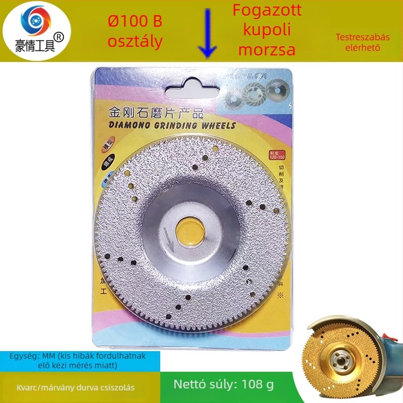 Gyémánt csiszolókorong flexhez – ívelt ív brazed korong a csiszoláshoz és vágáshoz márvány, gránit, csempék, kőlemezek és üveg – Pride Tools