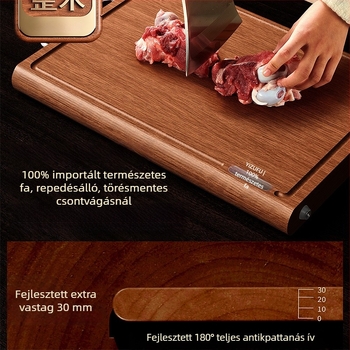 Yizhifu Fa vágódeszka, háztartási, hordozható, csúszásmentes, kétoldalas, modern minimalista stílus