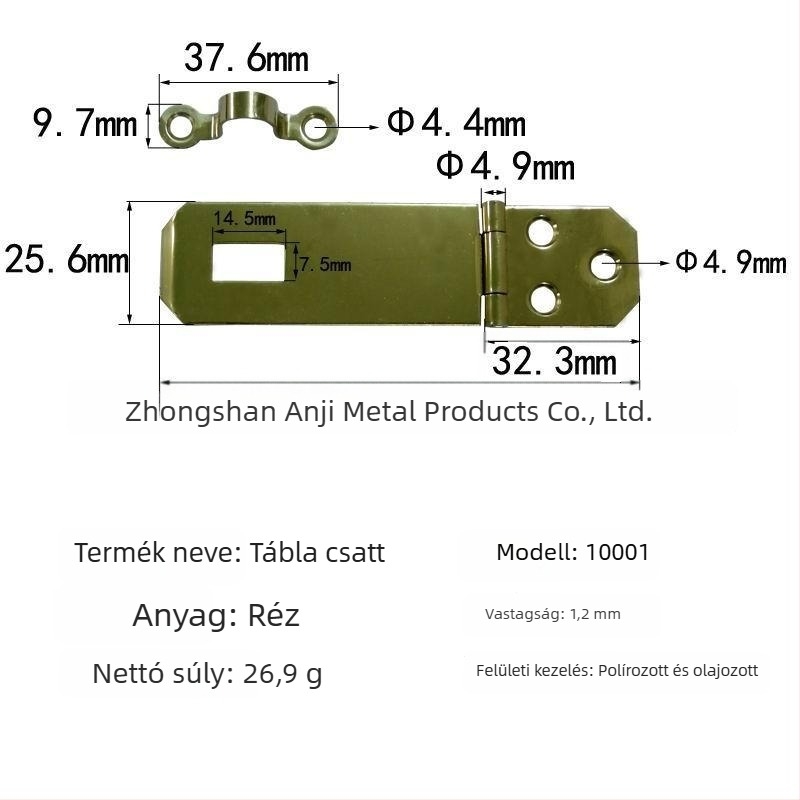 Rézcsavarok 10440 bronz felületű, kefés