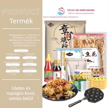 Takoyaki serpenyő, tapadásmentes, alumínium, kerek, elektroplattázás, Súly 1.2