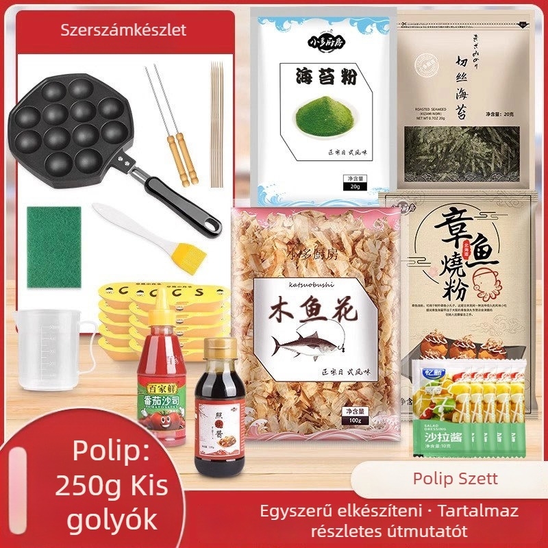 Takoyaki serpenyő, tapadásmentes, alumínium, kerek, elektroplattázás, Súly 1.2