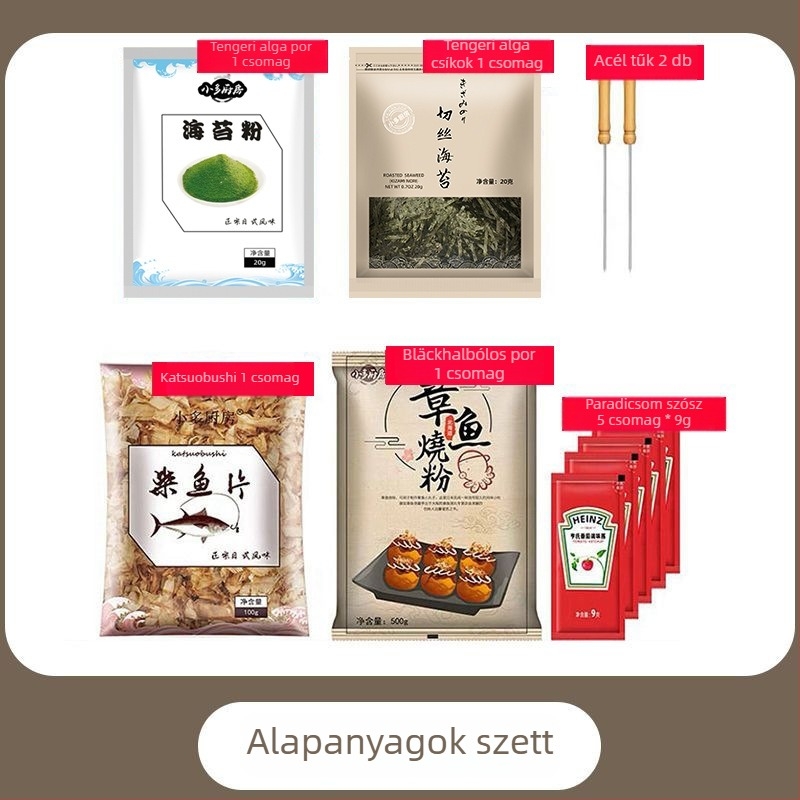 Takoyaki serpenyő, tapadásmentes, alumínium, kerek, elektroplattázás, Súly 1.2