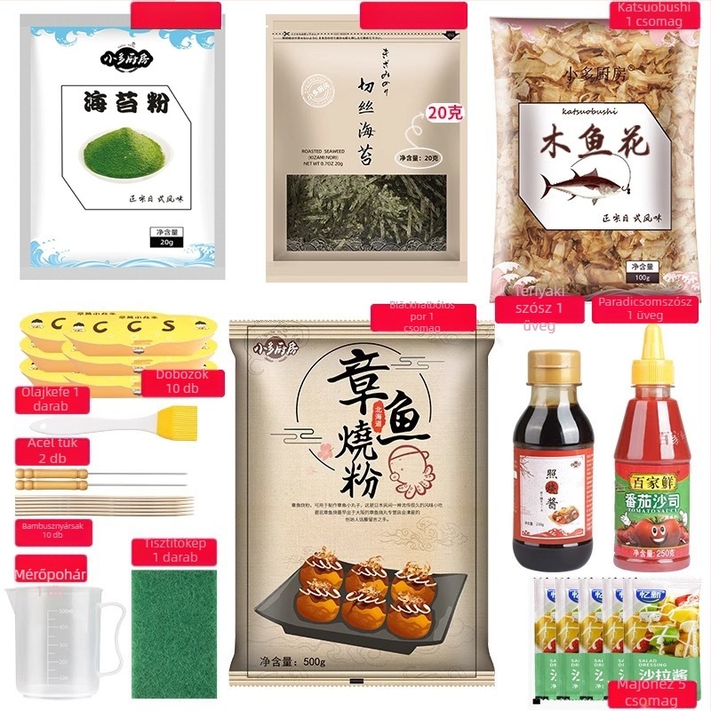 Takoyaki serpenyő, tapadásmentes, alumínium, kerek, elektroplattázás, Súly 1.2