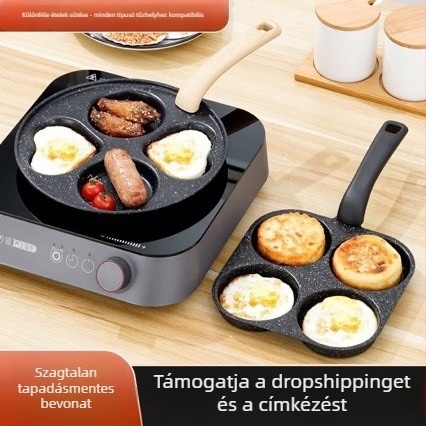 XS03 Tapadásmentes serpenyő finom vasból, 350 g, 2 cm mélység