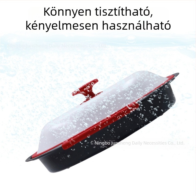 Mikrohullámú sütőhöz készült serpenyő sütésre és grillezésre, ideális sült halhoz és steakhez