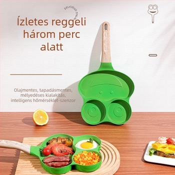 Békaféjű omlettserpenyő Maifan kő bevonattal, alumínium-ötvözet, tapadásmentes, mélyített alj, 0,8 kg