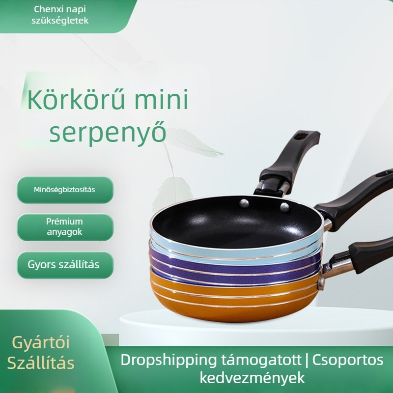 Chenxi 0010 Rozsdamentes acélból készült, tapadásmentes serpenyő fogantyúval, többrétegű aljzattal, gáztűzhelyhez kompatibilis