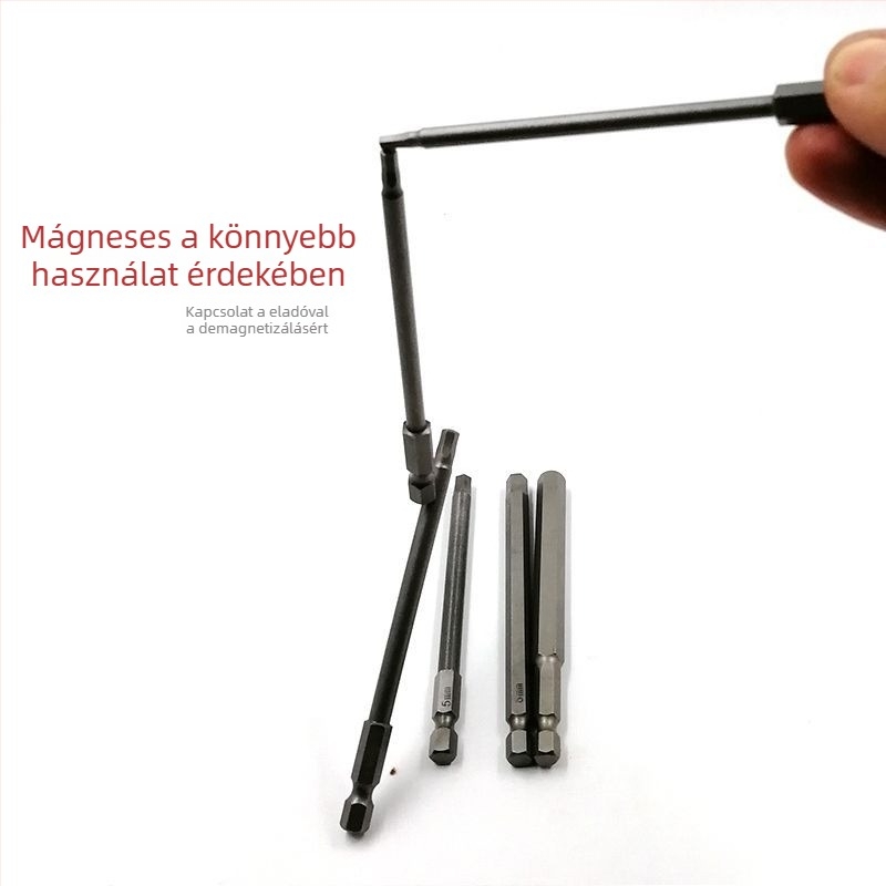YWER S2 acél hex socket fej hosszabbító bit készlet mágneses véggel elektromos fúrókhoz és ütvefúrókhoz