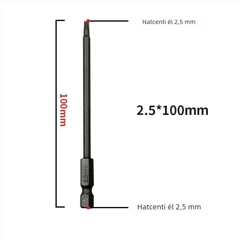 YWER S2 acél hex socket fej hosszabbító bit készlet mágneses véggel elektromos fúrókhoz és ütvefúrókhoz