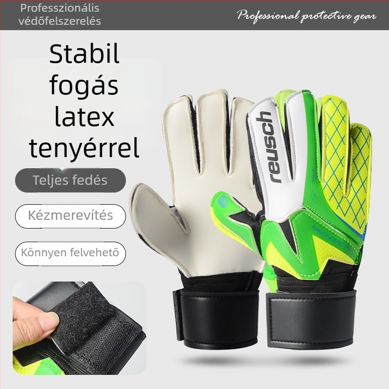 Latex kapus kesztyű edzéshez, védelem, csúszásmentes és kopásálló, futballhoz