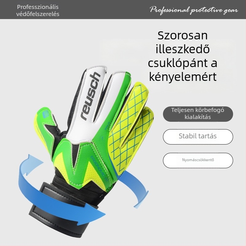 Latex kapus kesztyű edzéshez, védelem, csúszásmentes és kopásálló, futballhoz