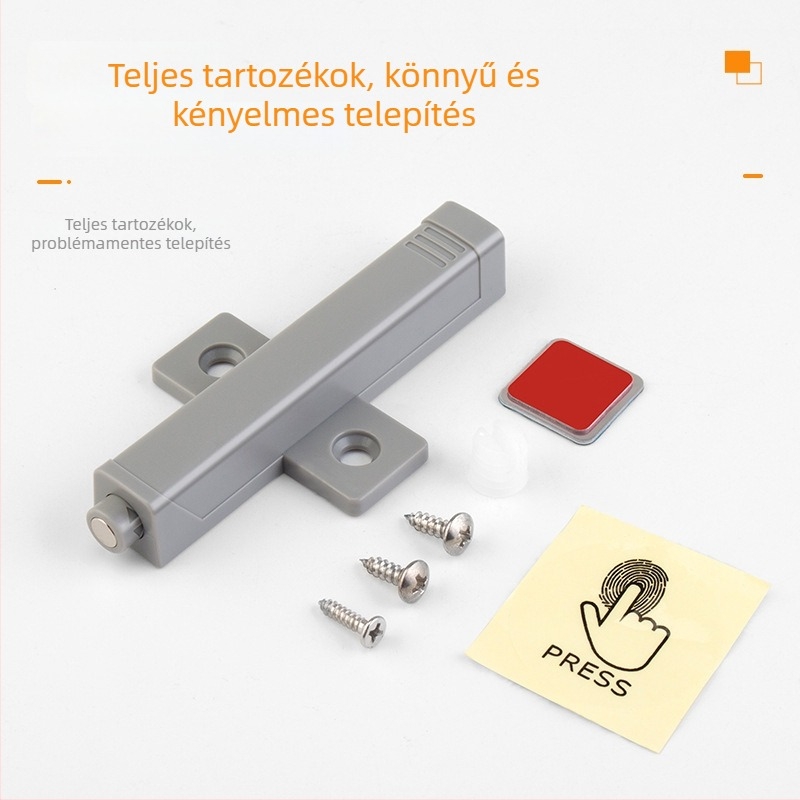 Garderob ajtó visszarúgó mechanizmusa, műanyag test, Modell Bouncer, Öntőformázott kivitel, Márka Peeco/Pinchao Hardware