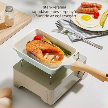 Tamagoyaki tapadásmentes serpenyő, 18 cm, alumínium ötvözet