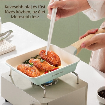 Tamagoyaki tapadásmentes serpenyő, 18 cm, alumínium ötvözet