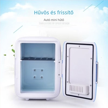 4L autóhűtő és melegítő autóhoz és otthonra, 12V, 220W, ABS burkolat, hőmérséklet-tartomány 1–12°C