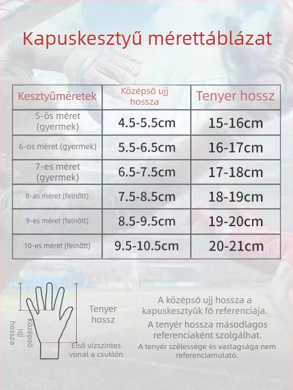 Sureda futballkapus kesztyű felnőttek és gyerekek számára, csúszásmentes edző kesztyű ujjvédővel