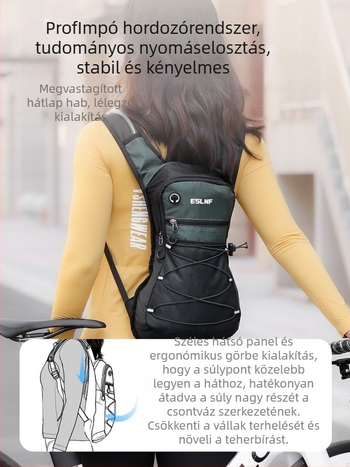 Eslnf-091 Kerékpáros hidratáló hátizsák, 16L kapacitás, Nylon + Poliészter, vízálló