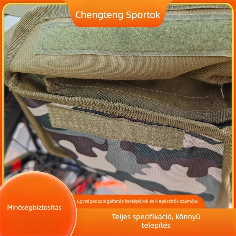 Hátsó csomagtartóra illő kerékpáros pannier – Vászon, Modell: cycling equipment pannier, Kapacitás: Egyéb