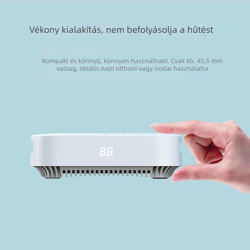 Intelligens poháralátét digitális kijelzővel és hőmérséklet-szabályozással, gyors hűtés és fűtés, ABS ház, 65 mm átmérő, érintéses vezérlés, automatikus kikapcsolás, kábeles tápellátás – Mengyixun