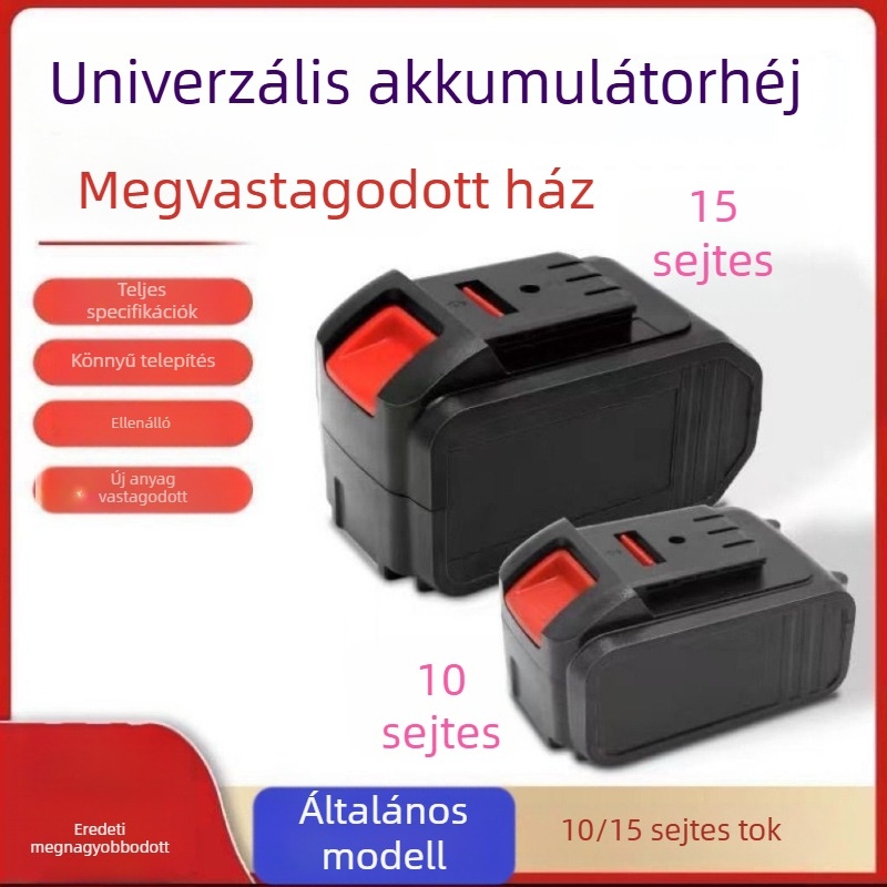 2106 Li-ion akkumulátor ház elektromos szerszámokhoz, kompatibil 15S/10S/20S, Univerzális A3