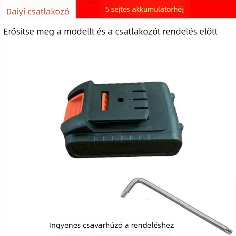 2106 Li-ion akkumulátor ház elektromos szerszámokhoz, kompatibil 15S/10S/20S, Univerzális A3
