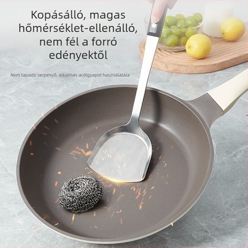 Alumíniumötvözetből készült tapadásmentes serpenyő üvegfedővel, palacsinta és omlett készítésére, indukciós főzőfelülettel kompatibilis