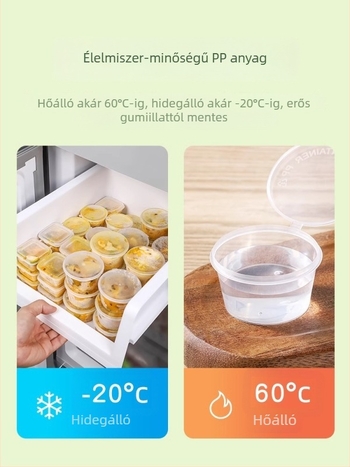 Passiógyümölcsös szósz doboz, egyszer használatos, PP anyag, mikró nem alkalmas, nem bomlik