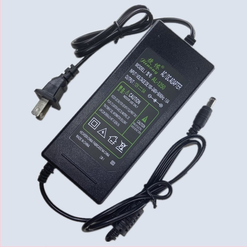 Jeannon 12V tápegység 5A/6A/3A kimenetekkel, bemenet 100-240V, LCD kijelző
