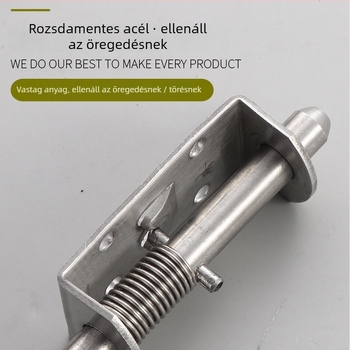 Rugós zár ipari elektromos dobozokhoz és szekrényajtókhoz — rozsdamentes acél 304, polírozott felület, könnyed lux stílus, All Electric márka