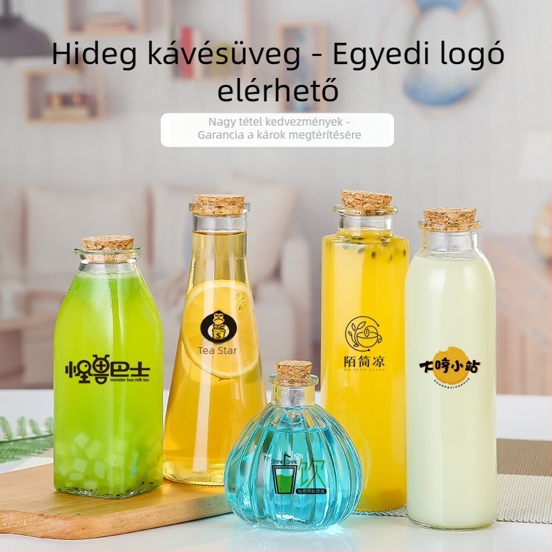 Kör alakú teásüveg parafa dugóval, kiváló minőségű fehér üveg; testreszabható logó; matt felület.