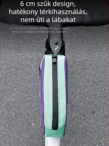 Felsőcső táska és első váztáska mountain- és road kerékpárokhoz – Nagy kapacitású tárolás, Modell Yq-103, PU+Poliészter, Márka Yiquan