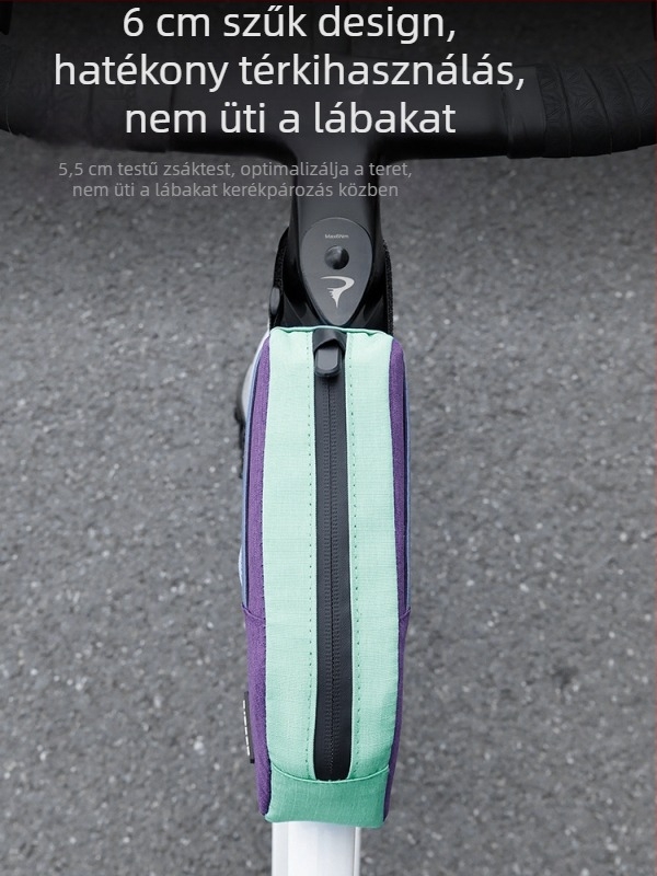 Felsőcső táska és első váztáska mountain- és road kerékpárokhoz – Nagy kapacitású tárolás, Modell Yq-103, PU+Poliészter, Márka Yiquan