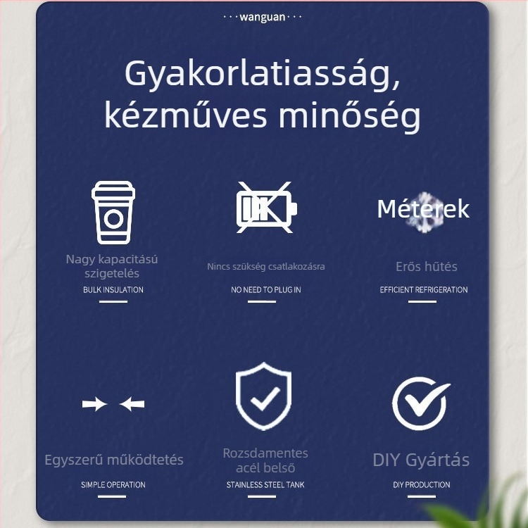 Wanguan WGBB-013 Kábel nélküli hűtő pohár DIY gyümölcslevekhez, smoothiekhoz és milkshake-ekhez