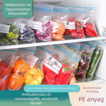 LDPE élelmiszer-minőségű zárható tároló tasakok, 10–30 cm hosszú, élelmiszer-csomagoláshoz, kávéhoz, háziállat-táppal és elvitelre
