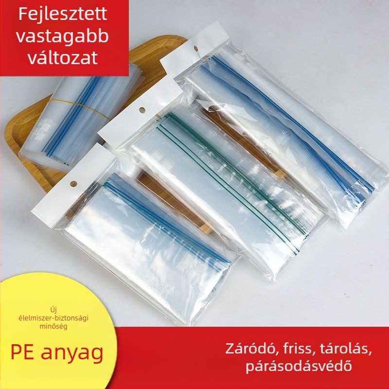 LDPE élelmiszer-minőségű zárható tároló tasakok, 10–30 cm hosszú, élelmiszer-csomagoláshoz, kávéhoz, háziállat-táppal és elvitelre