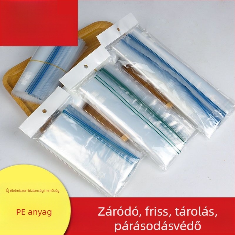 LDPE élelmiszer-minőségű zárható tároló tasakok, 10–30 cm hosszú, élelmiszer-csomagoláshoz, kávéhoz, háziállat-táppal és elvitelre
