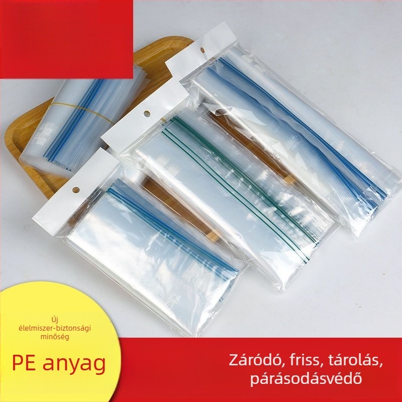 LDPE élelmiszer-minőségű zárható tároló tasakok, 10–30 cm hosszú, élelmiszer-csomagoláshoz, kávéhoz, háziállat-táppal és elvitelre