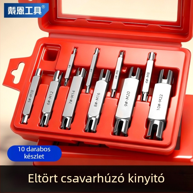 Kettős végű menetes eltávolító készlet, kézi eszköz a tört menetek eltávolításához – Dain Tool