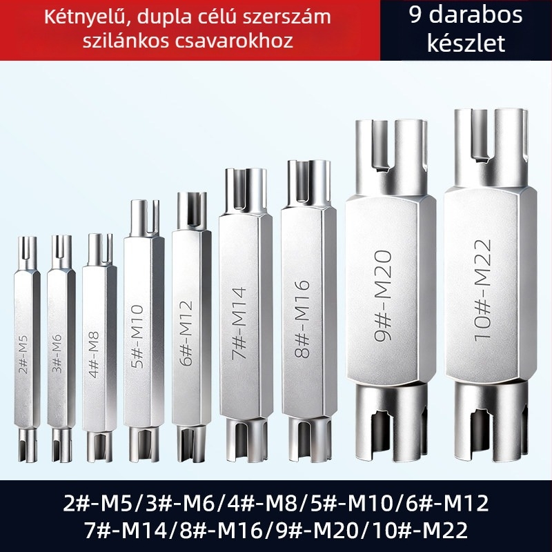 Kettős végű menetes eltávolító készlet, kézi eszköz a tört menetek eltávolításához – Dain Tool